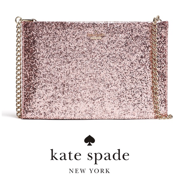 kate spade Handbags - Kate Spade Rose Glitterbug Sima Crossbody Bag EUC